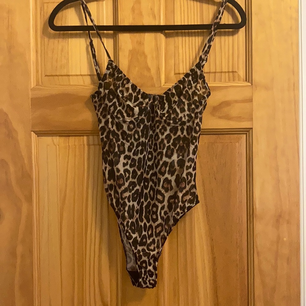 Mesh cheetah bodysuit
